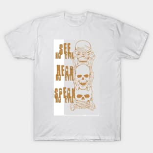 three wise skulls T-Shirt